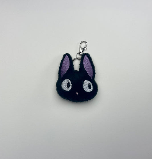 Couples Black and White Charm Keychain, Cat, Animal Monsters, Anime Themed, Handmade Plushie Keychain, Made to Order