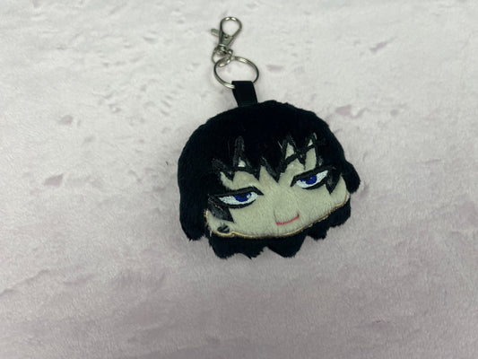 Chibi Sorcerer Killer Plush Charm, Handmade Plushie Keychain