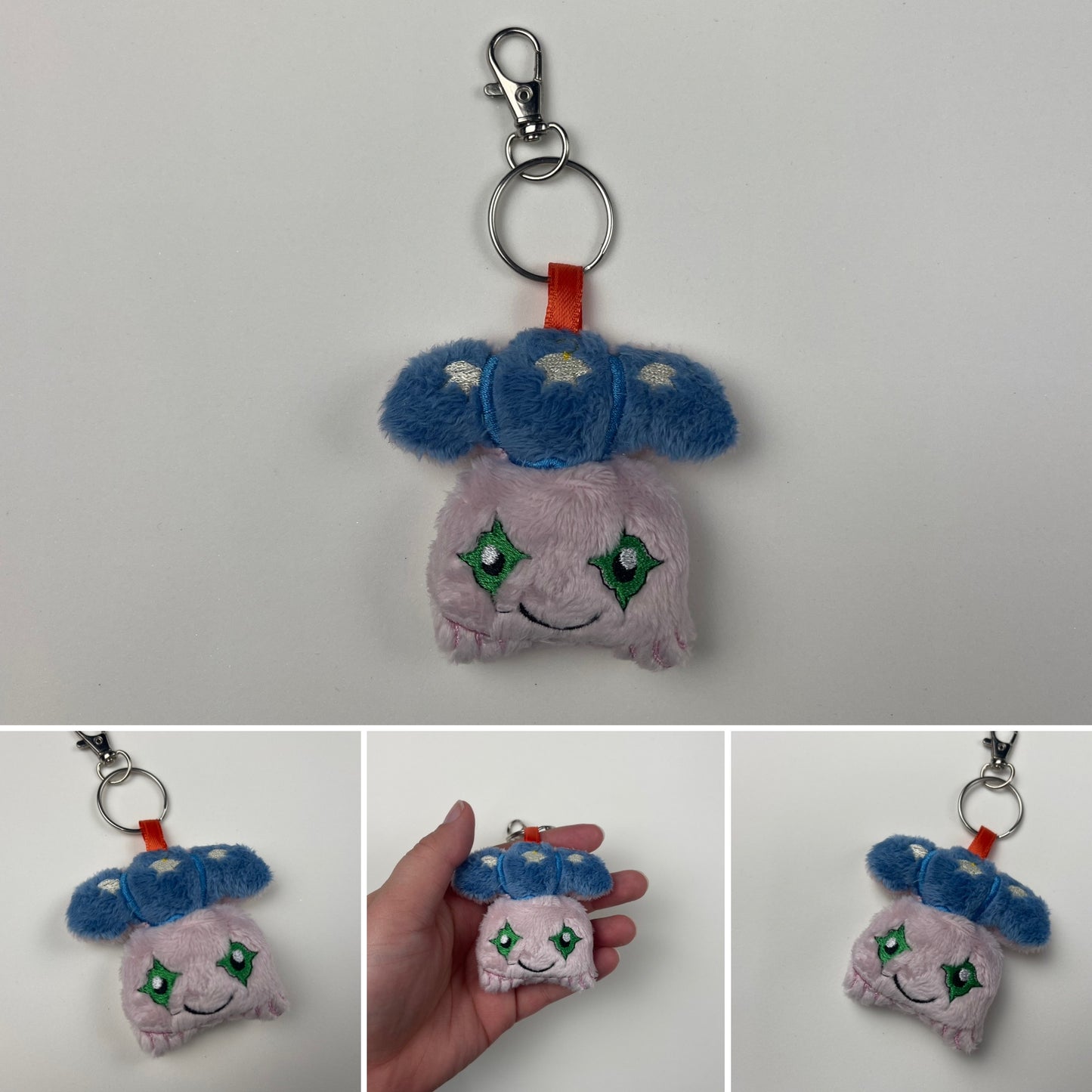 Baby Digital Monsters Plush Charm, Plush Keychain, , Anime Themed Handmade Plushie Keychain, Made to Order