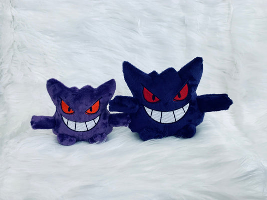 Trickster Ghost Plushie, Handmade, Anime Monster inspired Plush, Shiny, Made to Order