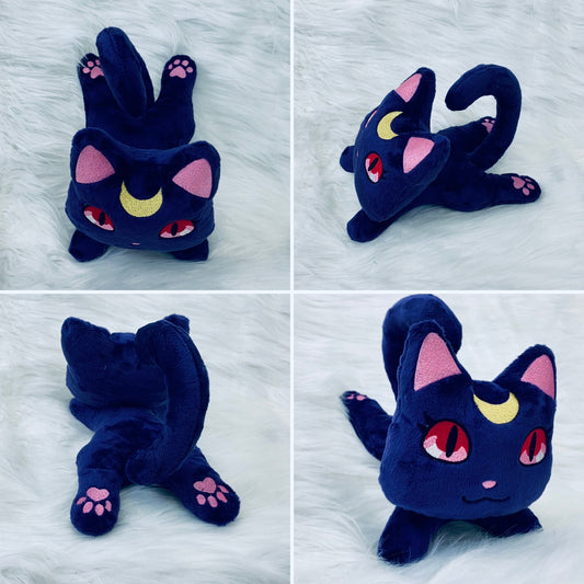 Guardian MOON CAT Beanie Plushie, Cat, Anime Inspired Plushie