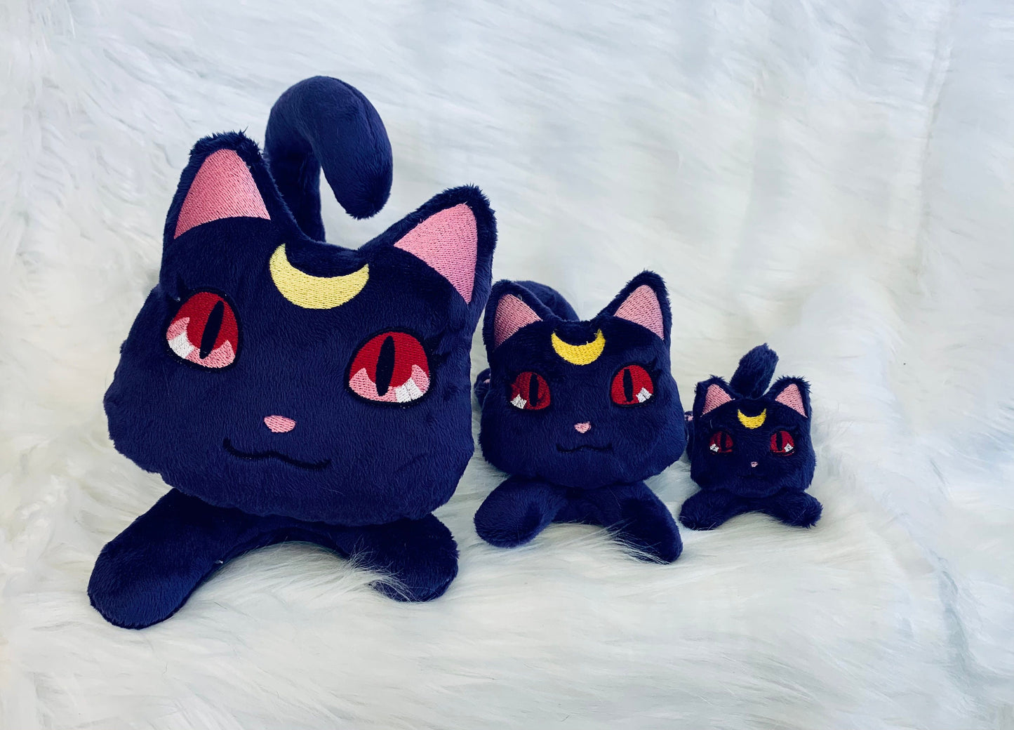 Guardian MOON CAT Beanie Plushie, Cat, Anime Inspired Plushie