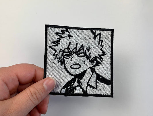 Angry Boi Iron On Patch, Angry Boi, Katsuki Bakugo, Manga Inspired Embroidery, Made to Order
