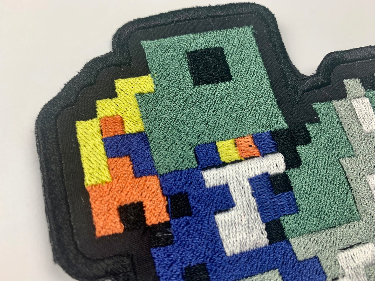 Wolf Boy and Night Imp Iron-on Patch,Princess, Pixel Art, Video Game Inspired Embroidery