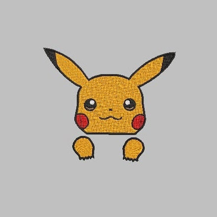 Electric Mouse Iron-on Patch Peaker, Shiny, Monster Animal Inspired Embroidery