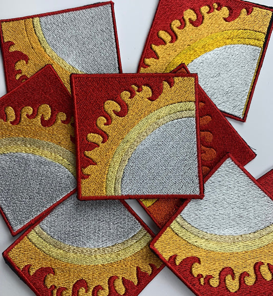 Kyōjurō Iron On Patch, Fire Breathing, Demon, Anime Inspired Embroidery, Made to Order