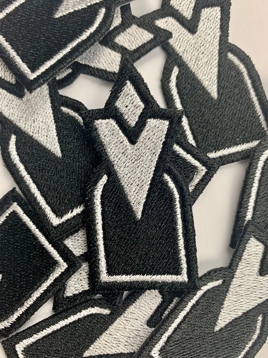 Quest Entrance Icon Iron On Patch, Assassin, Dragon Born, Video Game Inspired Embroidery, Made to Order