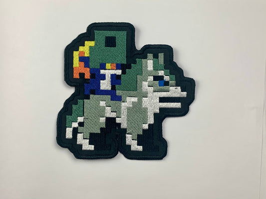 Wolf Boy and Night Imp Iron-on Patch,Princess, Pixel Art, Video Game Inspired Embroidery