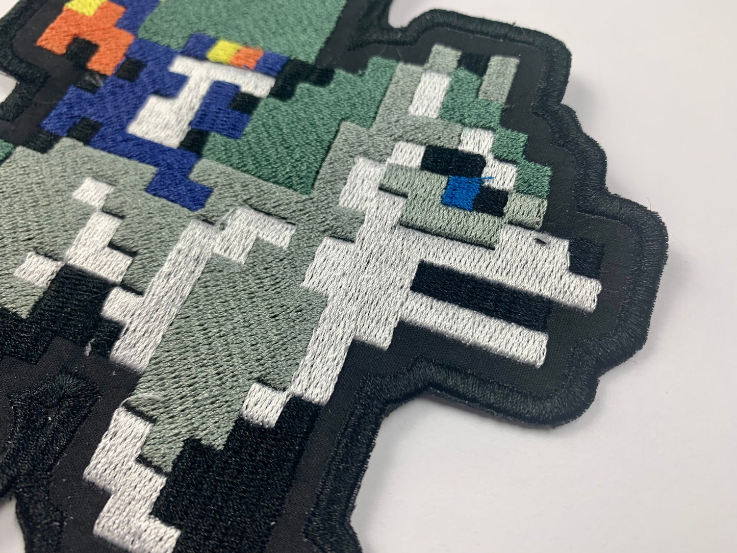 Wolf Boy and Night Imp Iron-on Patch,Princess, Pixel Art, Video Game Inspired Embroidery