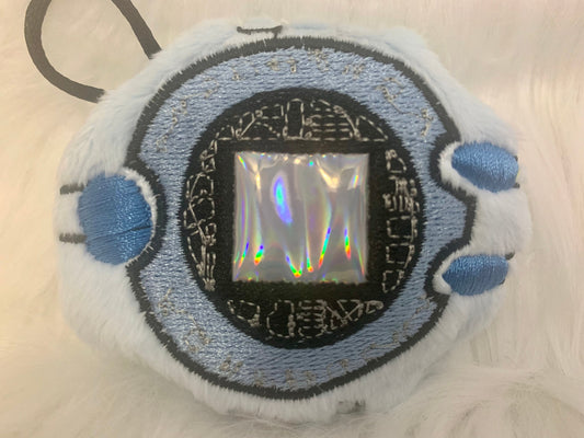 Digital Device Plush Keychain, Digi Animal Monsters, Handmade Plushie Keychain, Made to Order