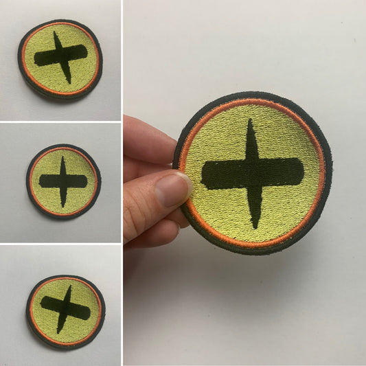 Anime Eye Iron On Patch, 9Tail Fox Symbol , Anime Inspired Embroidery, Made to Order