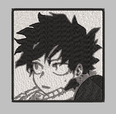 Cry Baby Bunny Iron On Patch, Deku, Manga Inspired Embroidery, Made to Order