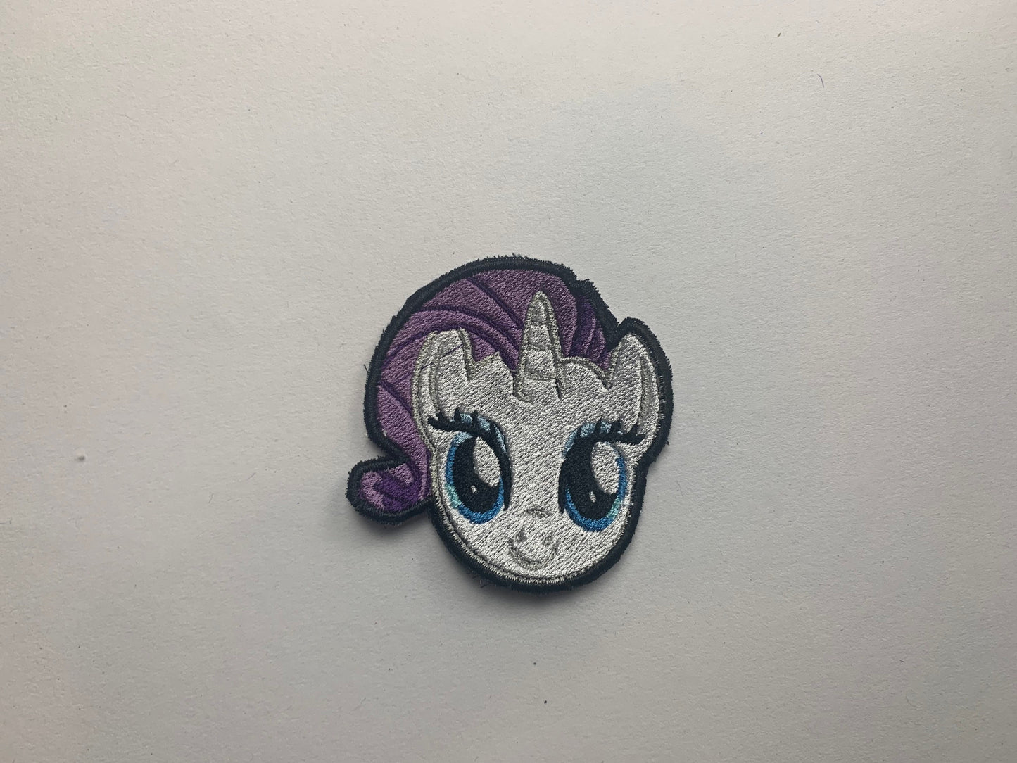 Rarity Iron-on Patch, MLP Inspired Embroidery, Made to Order