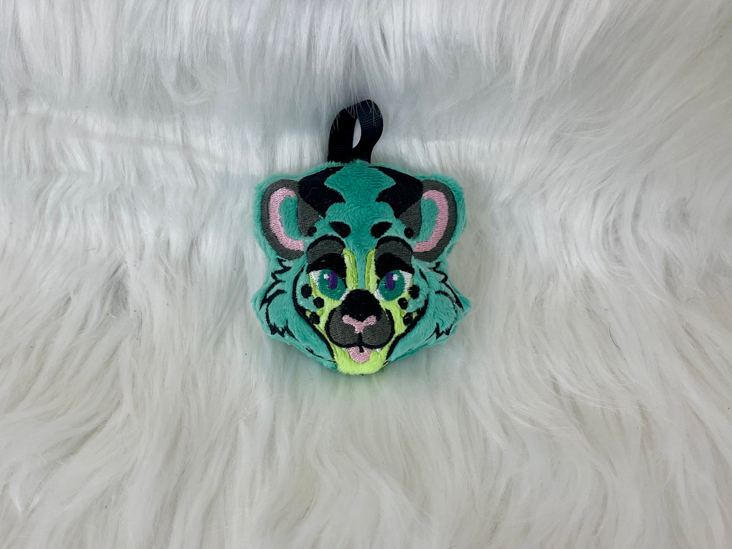 Fursona Plush Keychain, Furry Plush, Badge, Handmade Plushie Keychain, Made to Order, Custom