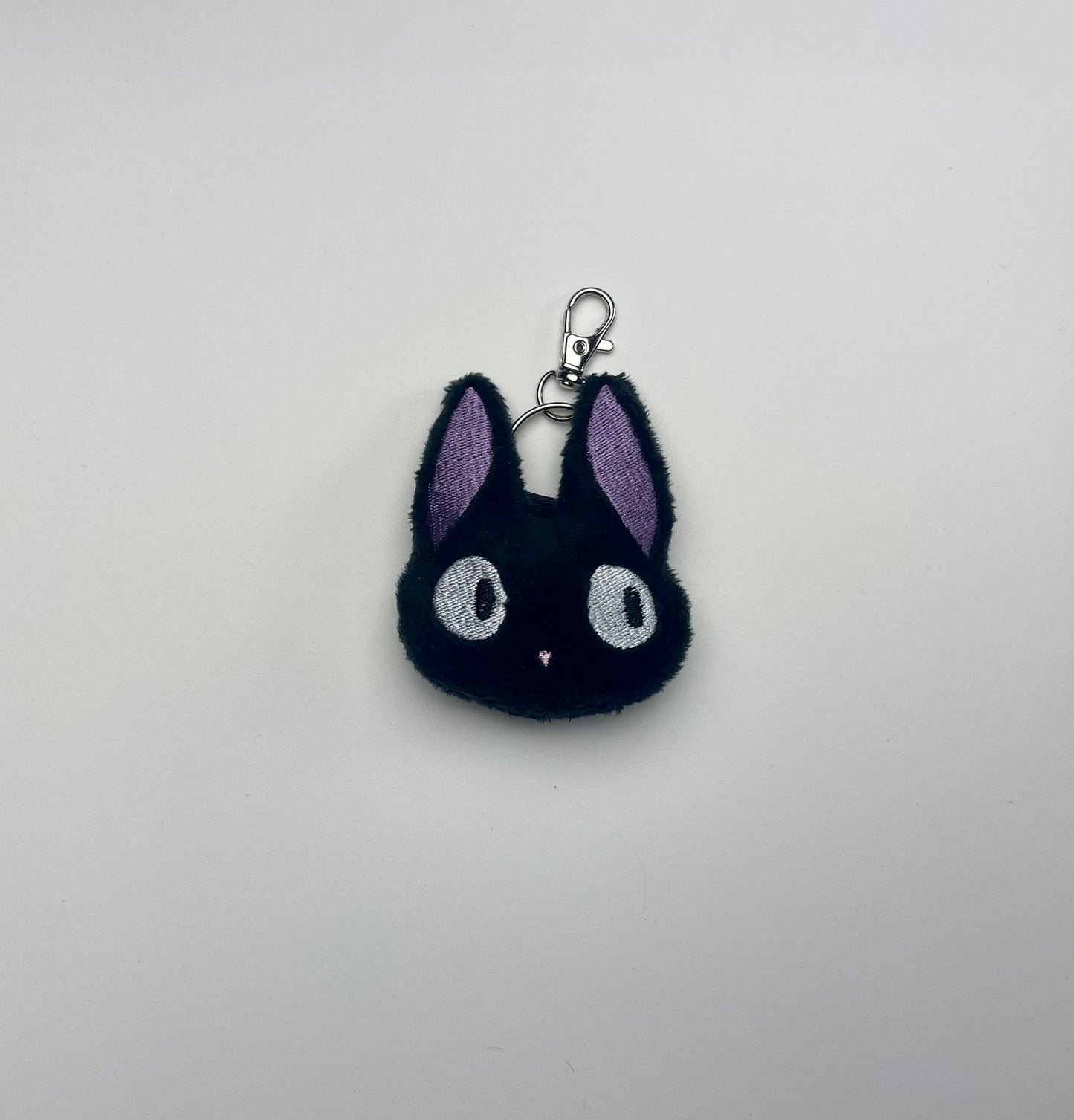 Couples Black and White Charm Keychain, Cat, Animal Monsters, Anime Themed, Handmade Plushie Keychain, Made to Order