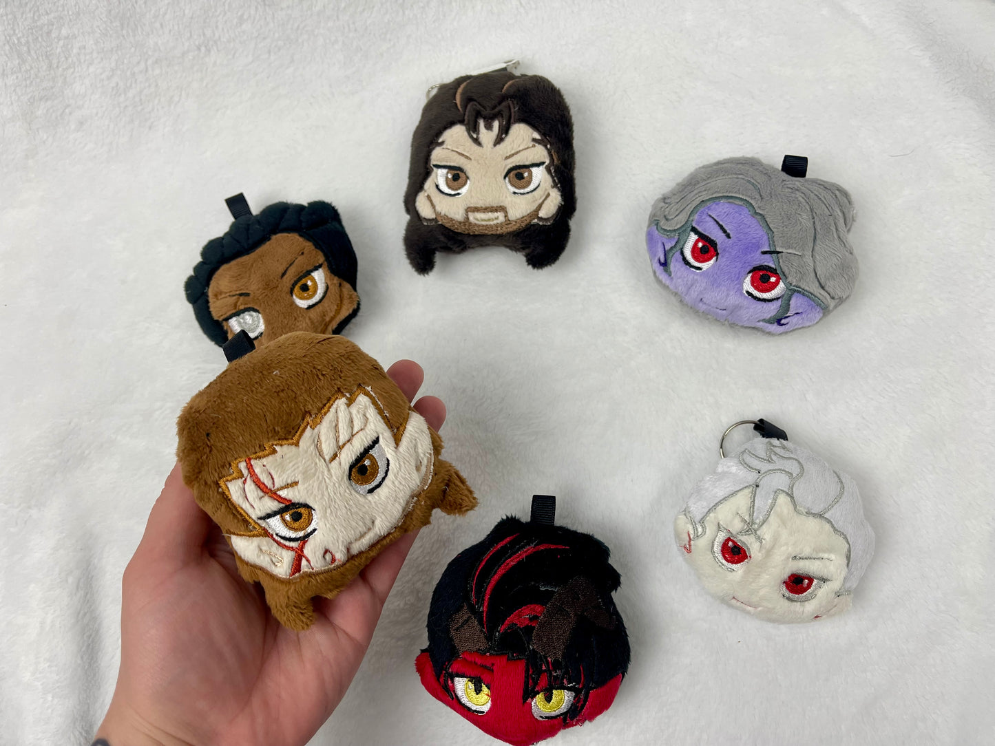 Chibi Companion Plush Charm, Gaming themed Keychain, Handmade Plushie Keychain, Made to Order