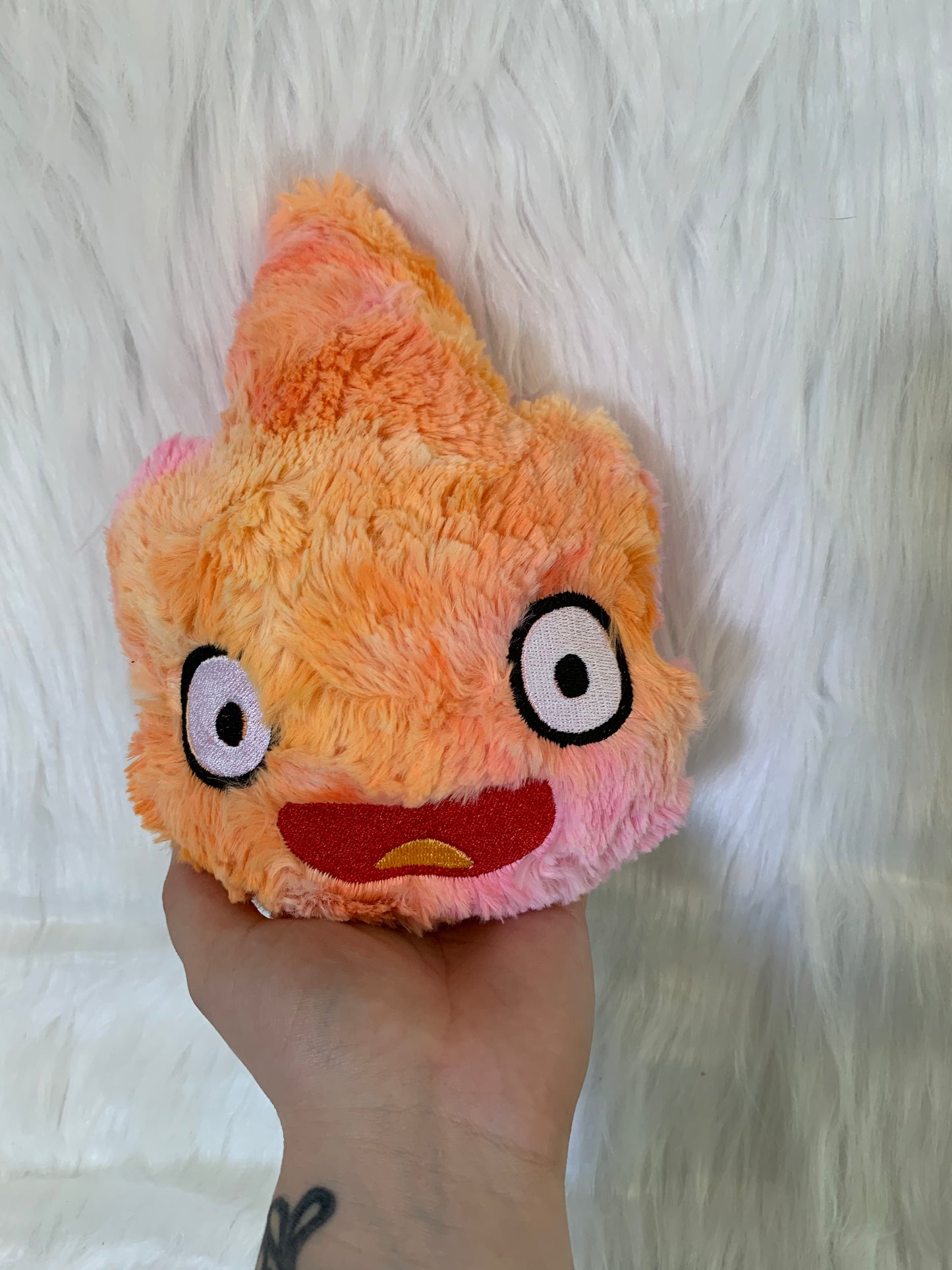 Angry FIRE DEMON Plushie, Anime Inspired Plush