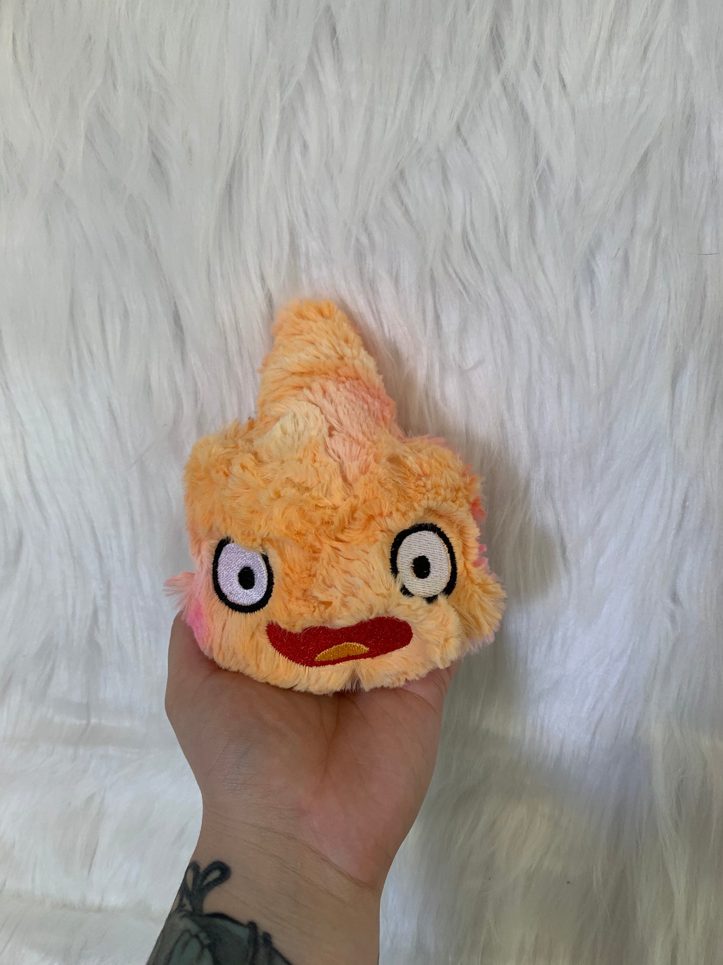 Angry FIRE DEMON Plushie, Anime Inspired Plush