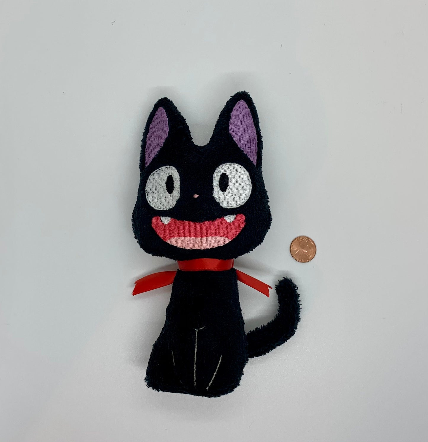 8’’ Black Cat Plushie, Cat Delivery Service, Handmade Minky Plush