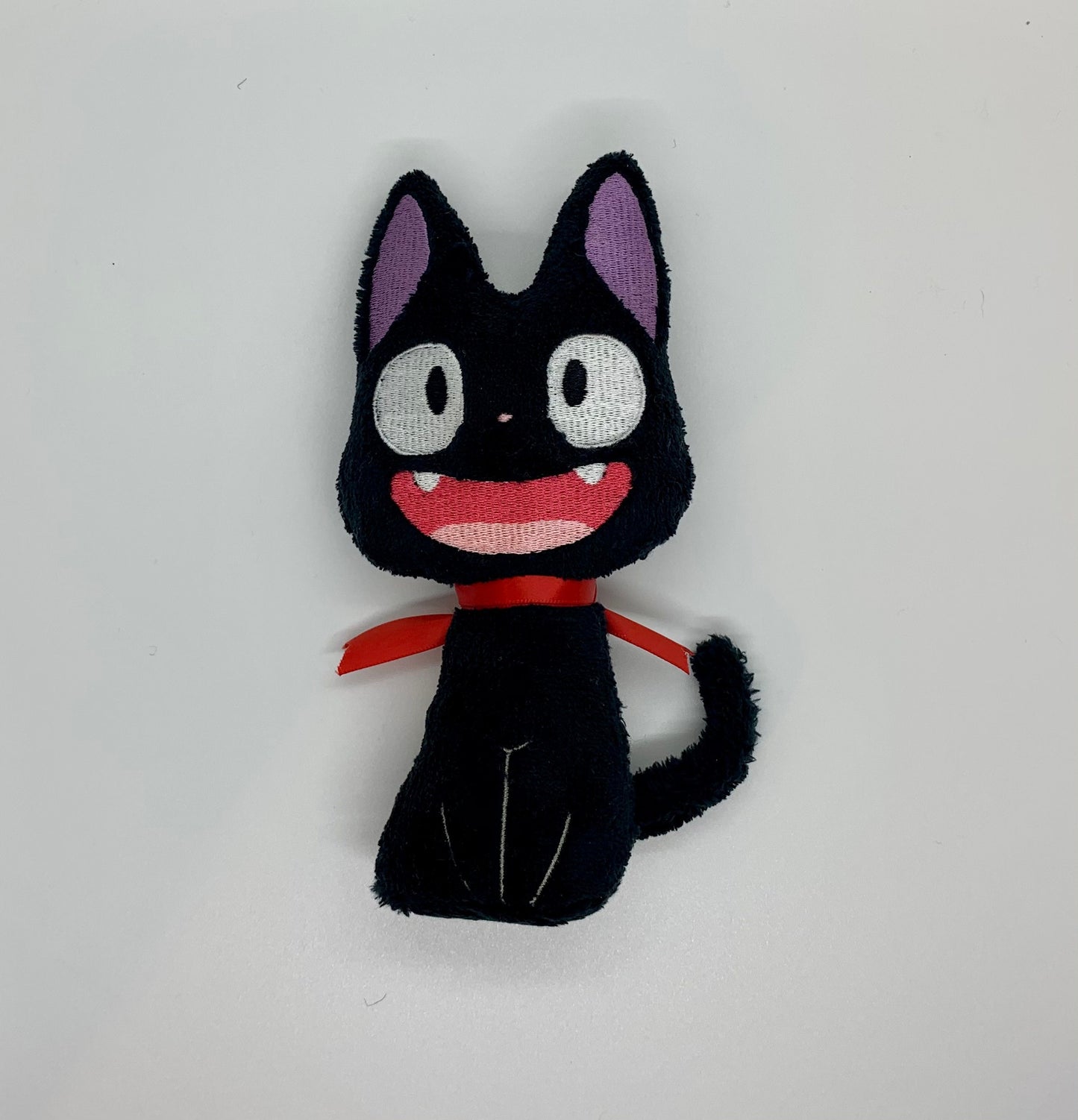 8’’ Black Cat Plushie, Cat Delivery Service, Handmade Minky Plush