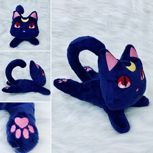 Guardian MOON CAT Beanie Plushie, Cat, Anime Inspired Plushie