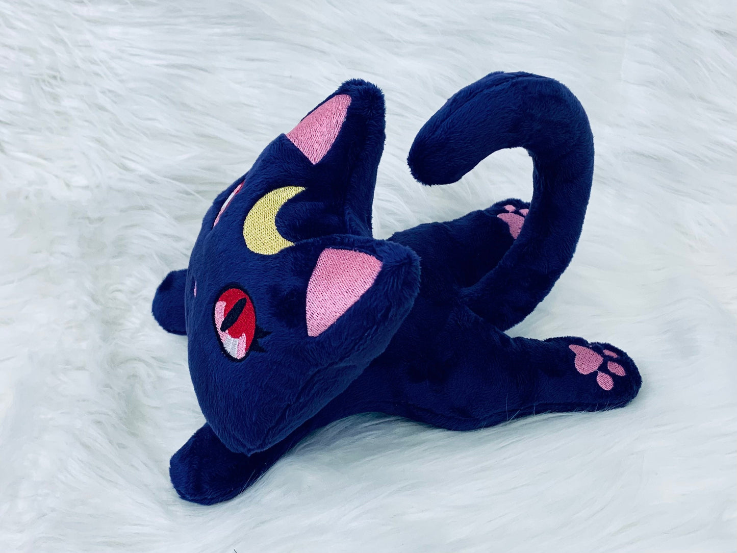 Guardian MOON CAT Beanie Plushie, Cat, Anime Inspired Plushie