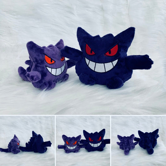 Trickster Ghost  Plushie, Handmade, Anime Monster inspired Plush, Shiny, Made to Order