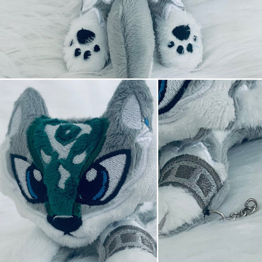 Loyal WOLF LINK  Beanie Plushie, Legend, Inspired Plushie, Made to Order