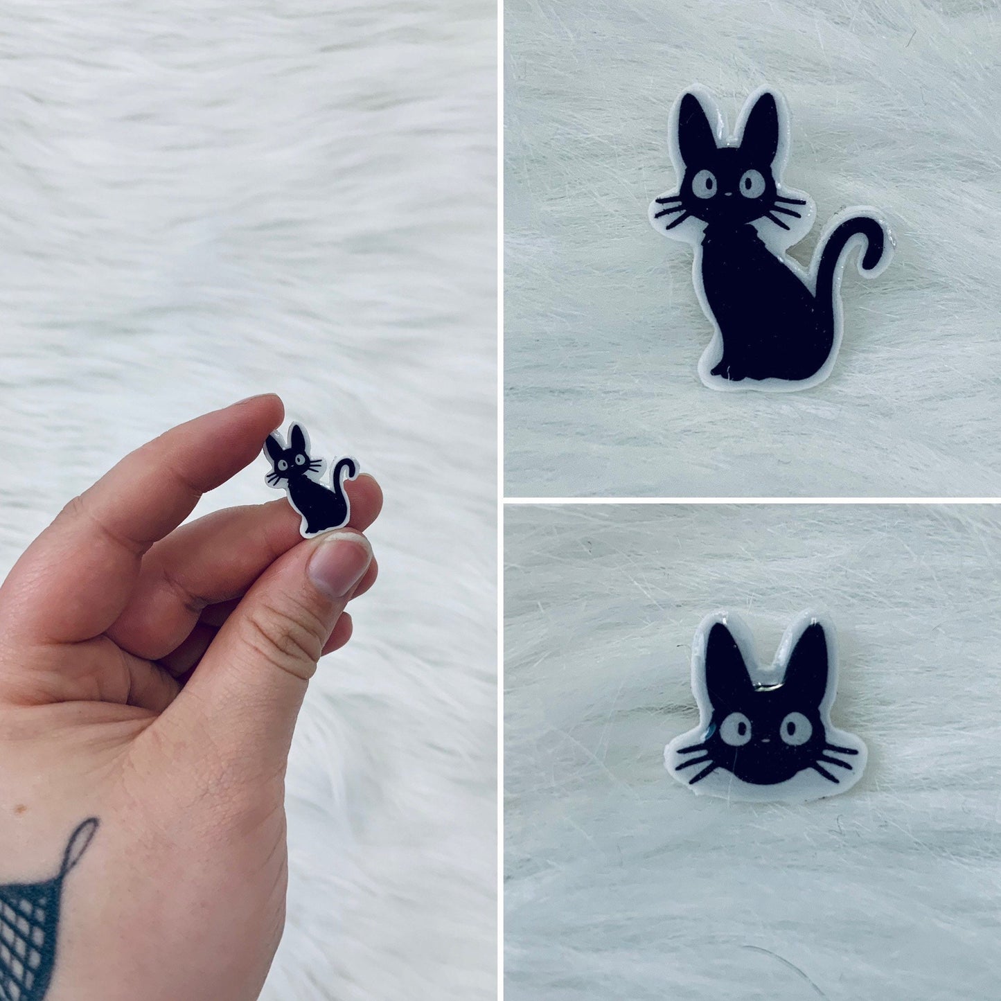 Black Cat Handmade Resin Pin