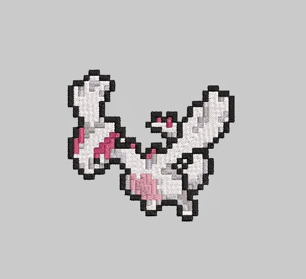 Mother Sea Iron-on Patch, Shiny, Shadow, Legendary Inspired Pixel Embroidery