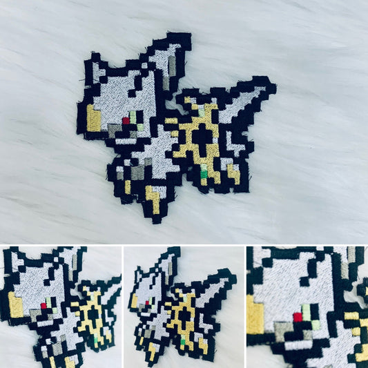 God Iron-on Patch, Shiny, ‘The Original One’, Video Game Inspired Pixel Embroidery