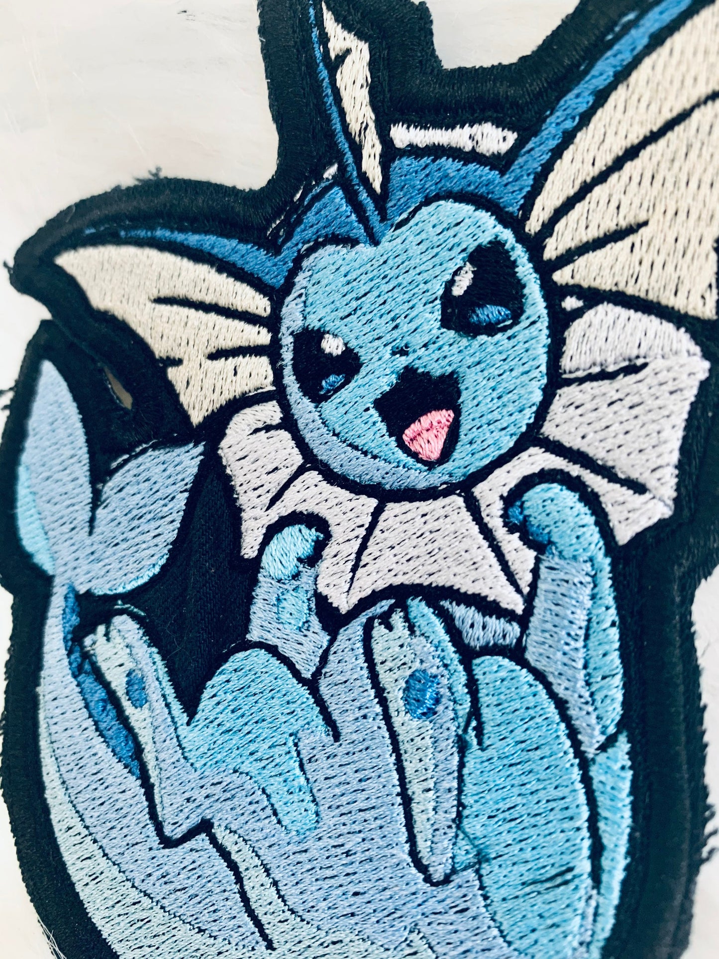 Water Fox Iron-on Patch, Animal Monster , Shiny, Anime Inspired Embroidery