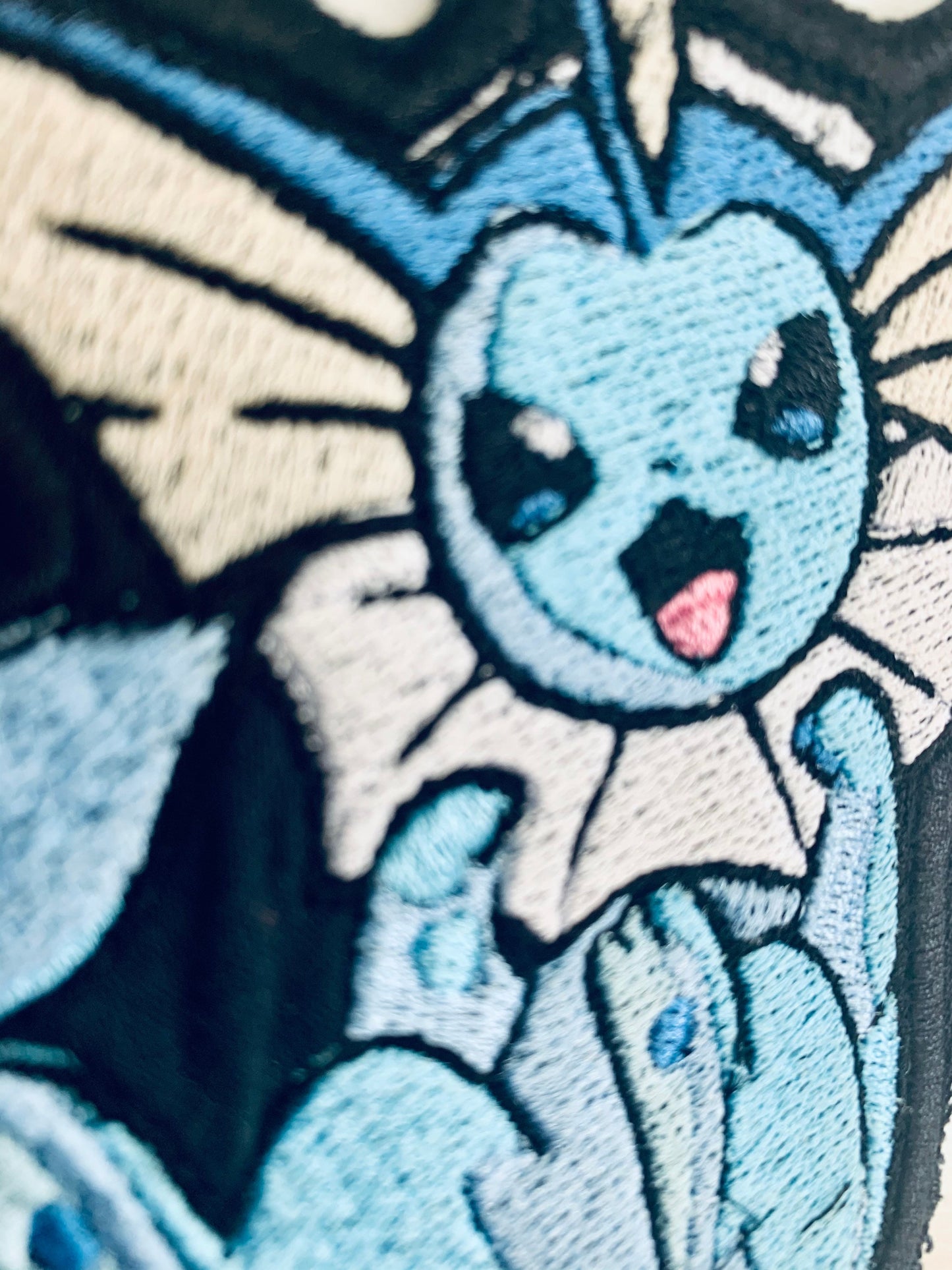 Water Fox Iron-on Patch, Animal Monster , Shiny, Anime Inspired Embroidery