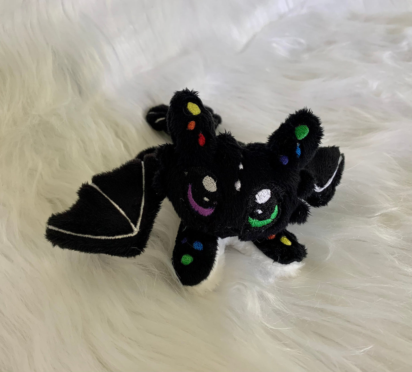 Adorable NIGHT LIGHTS inspired plush, Rainbow, Trainee Dragon inspired plushie, LGBT