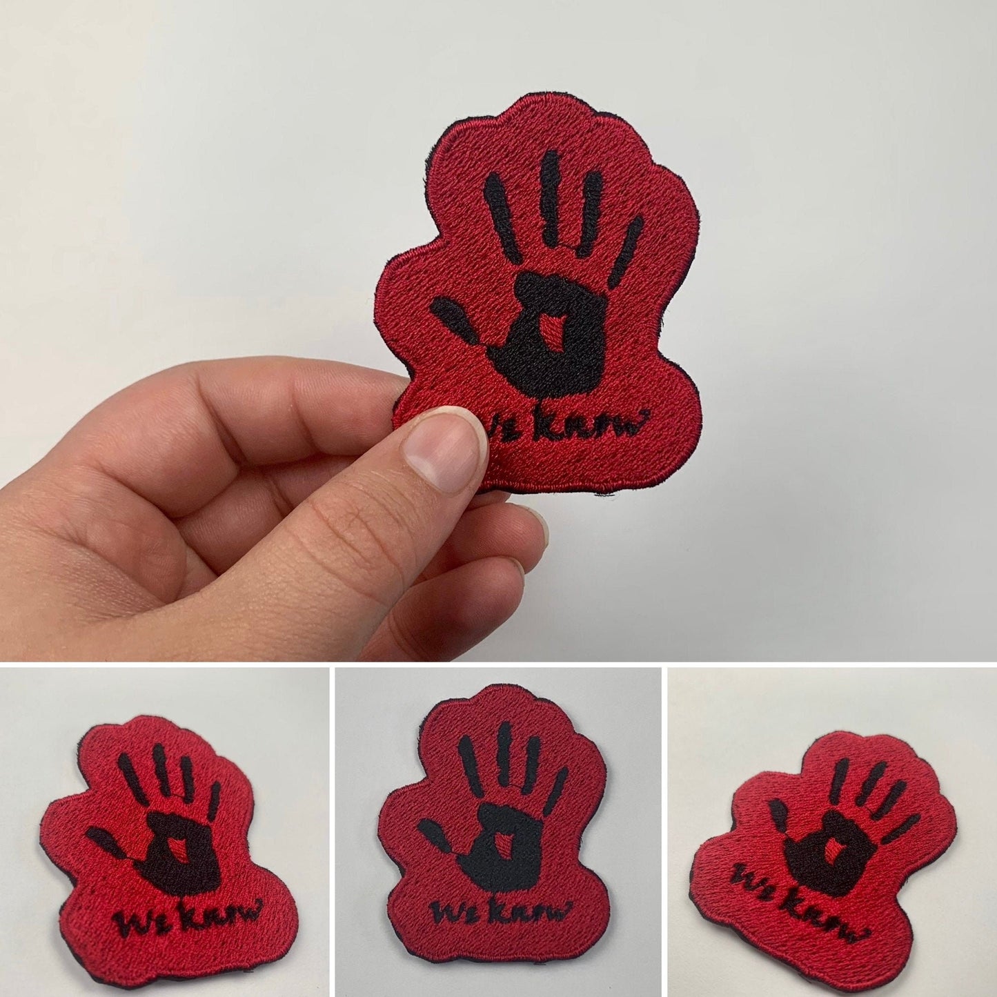 WE KNOW Iron On Patch, Assassin, Dark Brother, Video Game Inspired Embroidery, Made to Order