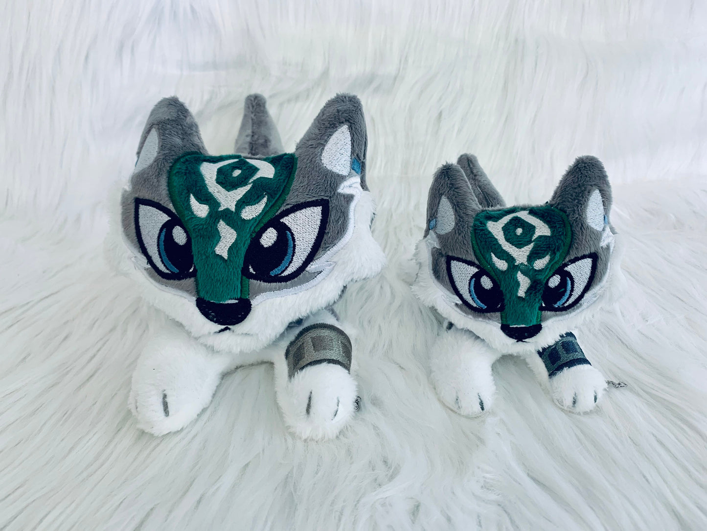 Loyal WOLF LINK  Beanie Plushie, Legend, Inspired Plushie, Made to Order