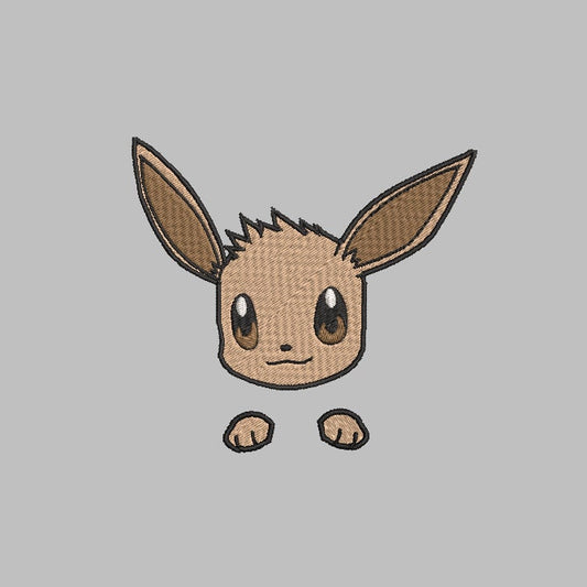 Eevee Iron-on Patch Peaker, Shiny, Monster Animal Inspired Embroidery