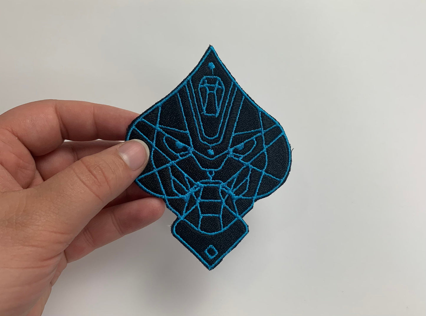 Ace of Cayde-6 Iron on Patch, Video Game Embroidered Patch, Game Character, Hunter, Ace of Spades