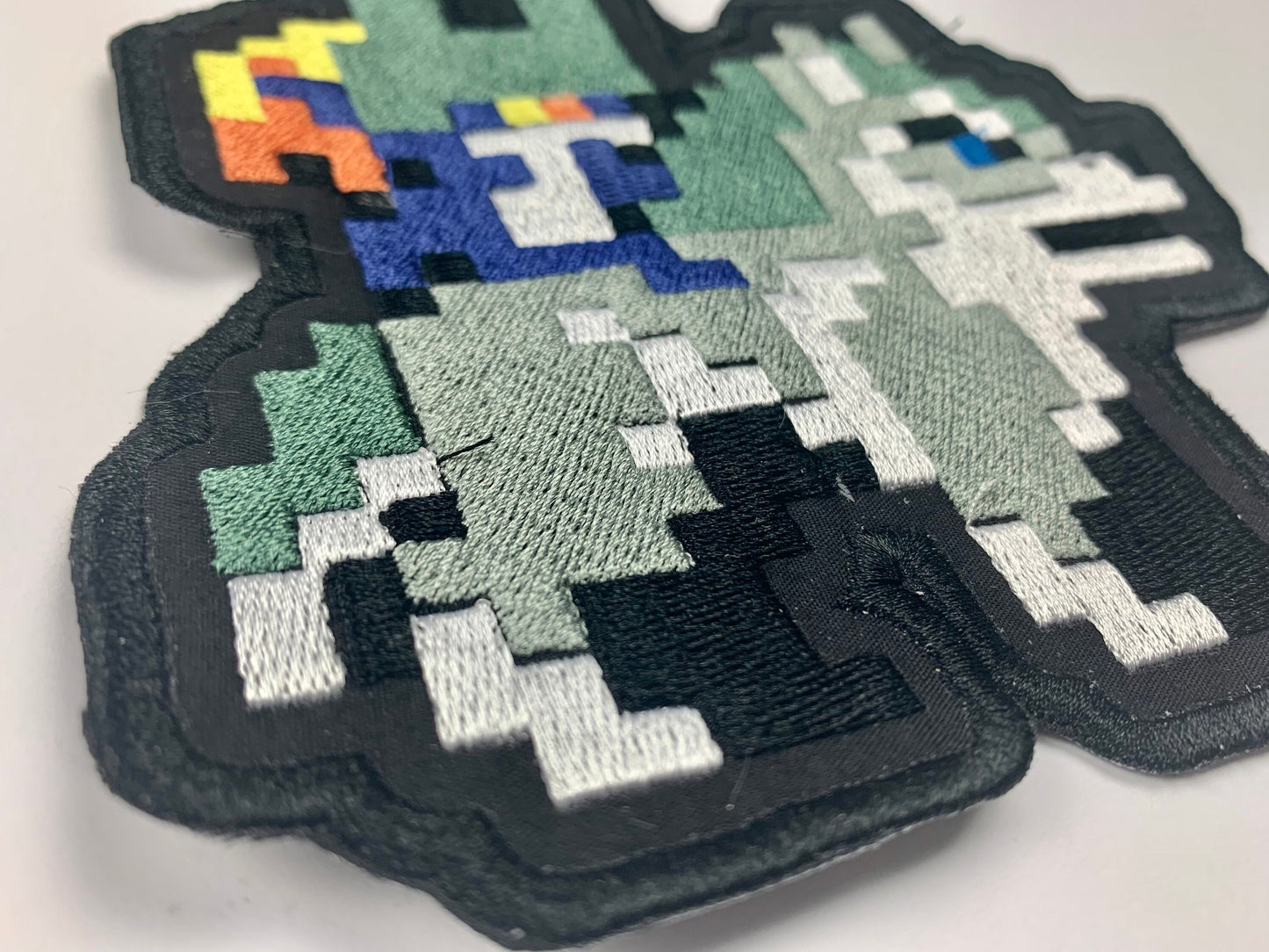 Wolf Boy and Night Imp Iron-on Patch,Princess, Pixel Art, Video Game Inspired Embroidery