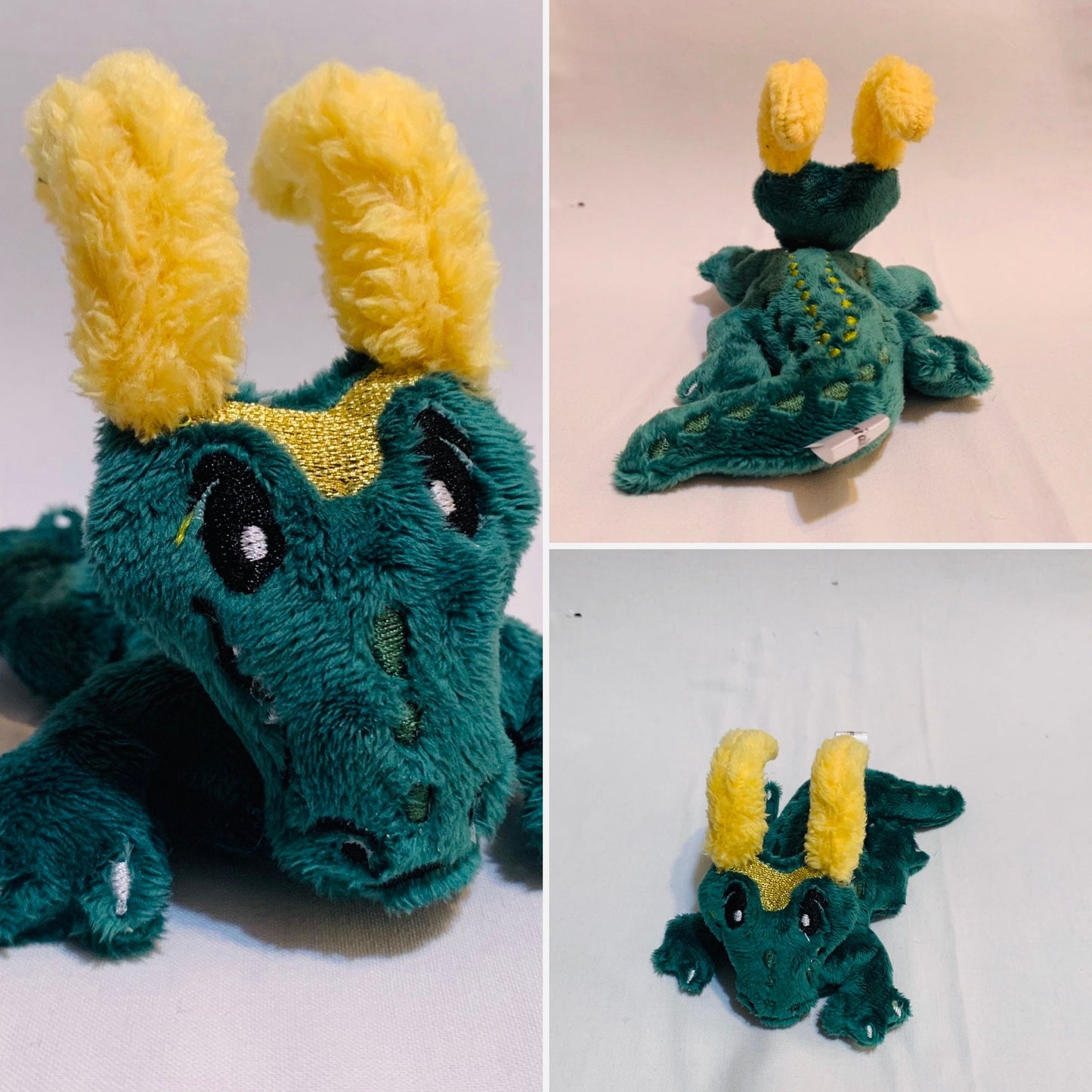 Horned Prince of Scales, Alligator, Trickster, AntiHero, Villain Inspired Plushie, Variant