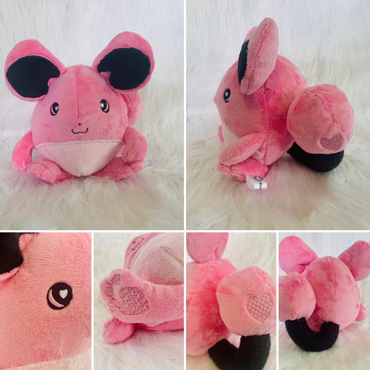 Love Ball Beanie Plushie, Beta Poke Monster, Animal Monster inspired Plush, Shiny