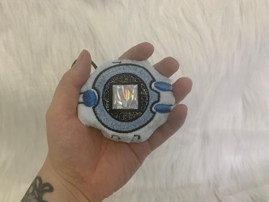 Digital Device Plush Keychain, Digi Animal Monsters, Handmade Plushie Keychain, Made to Order