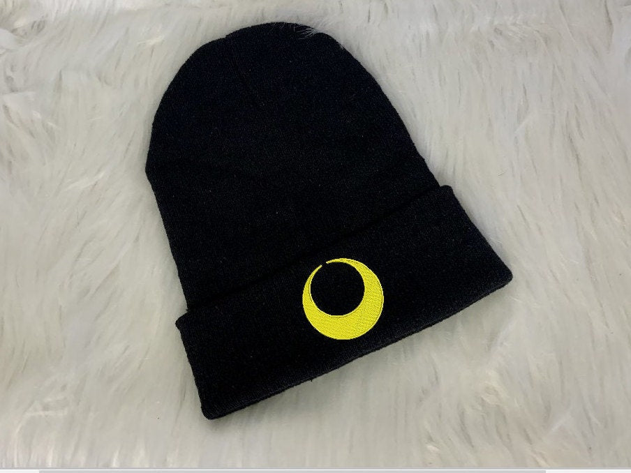 Sailor Crescent Guardian Beanie, Thick Cuffed Knit
