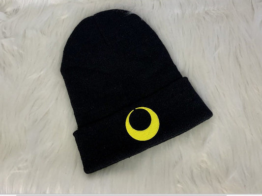 Sailor Crescent Guardian Beanie, Thick Cuffed Knit