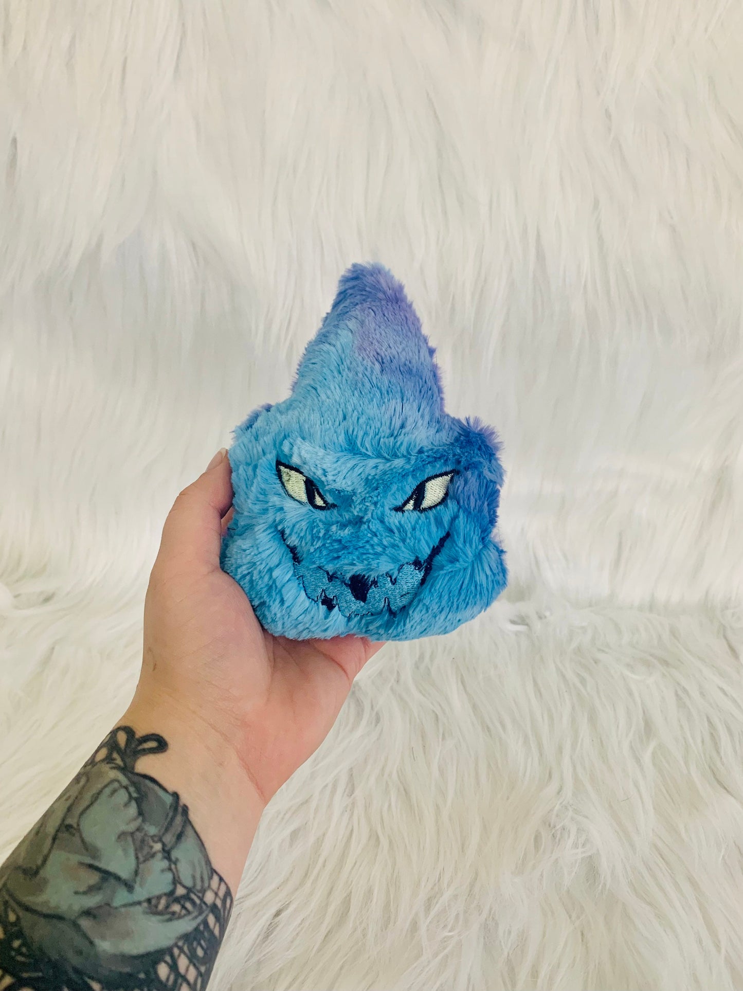 Angry FIRE DEMON Plushie, Anime Inspired Plush