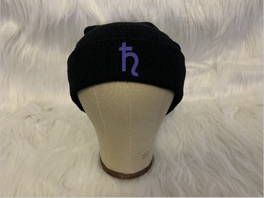 Saturn Guardian Beanie, Thick Cuffed Knit