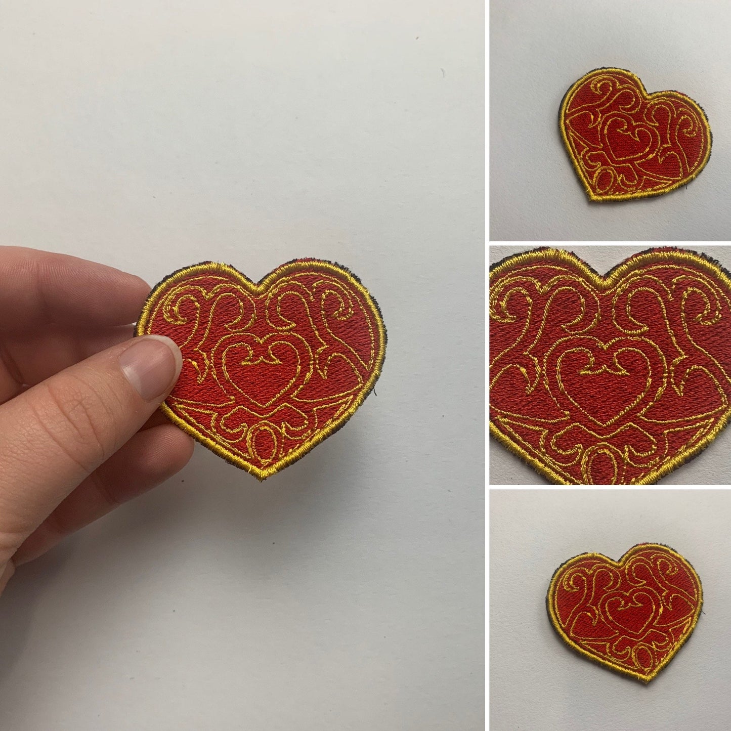 Video Game Heart Container, Iron-on Patch, Princess, Heart Piece, Video Game Inspired Embroidery