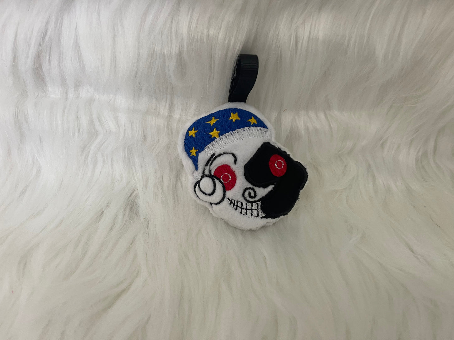 Angry Sleepy Moon, Babysitter Plush Keychain, Video Game Monsters, Handmade Plushie Keychain, Made to Order