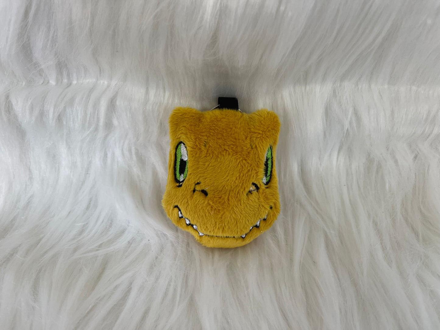 Digital Dino Plush Keychain, Digi Animal Monsters, Handmade Plushie Keychain, Made to Order.