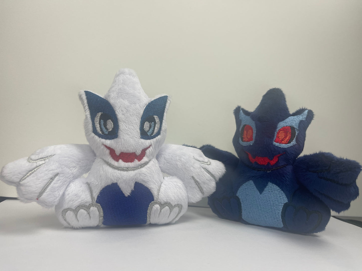 Sitting OCEAN MOTHER Plushie Handmade, Anime Monster inspired Plush, Shiny, Shadow, Water, Made to Order